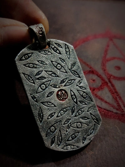 PRIMORDIAL EYE PATTERNED PENDANT My Store