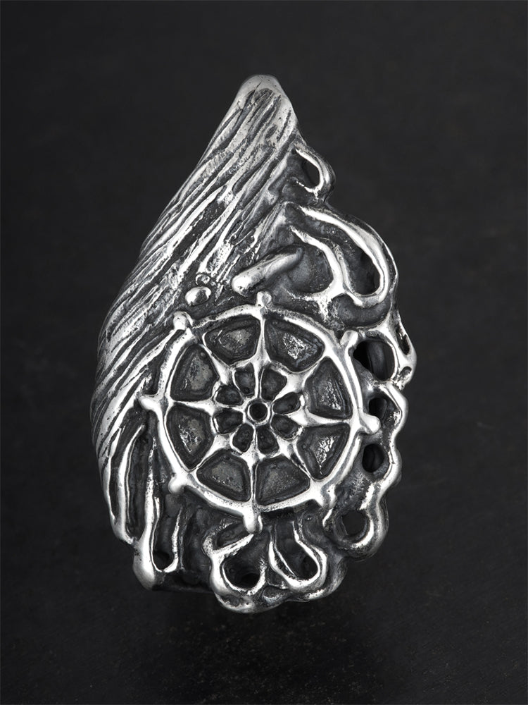 Dual-Profile Medallion in 925 Silver & Copper(Excluding chains) gobalgoing