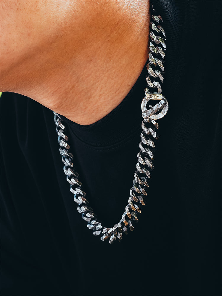 Industrial-Grade Cuban Chain in 925 Silver gobalgoing
