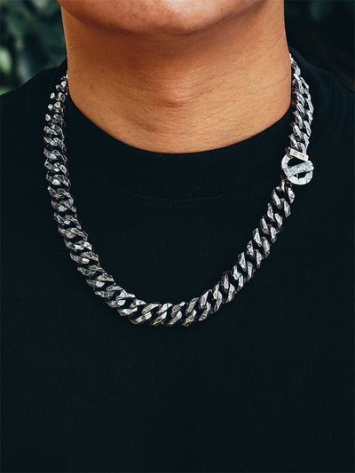 Industrial-Grade Cuban Chain in 925 Silver gobalgoing