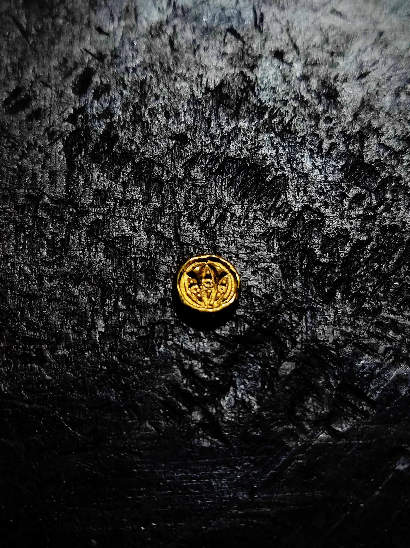 Gold-Marked Meteorite Ring My Store