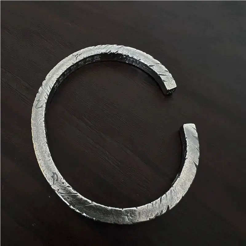 Tianpeng Ruler Taoist Talisman Silver-Inlaid-Gold Bangle gobalgoing